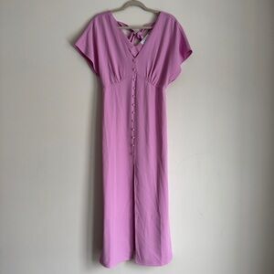 Pink midi dress